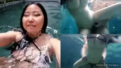 Ngentot pacar di kolam renang bikin nagih